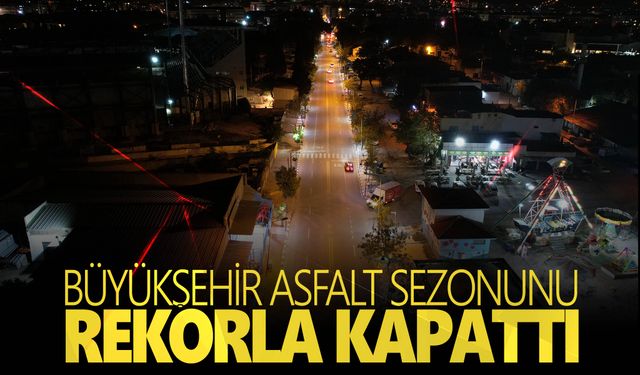 Manisa asfaltta rekor kırdı Tam 1040 Kilometre…