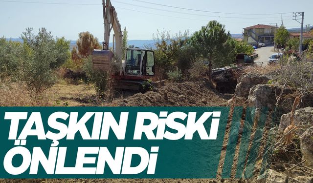 Manisa'da taşkın riski önleniyor