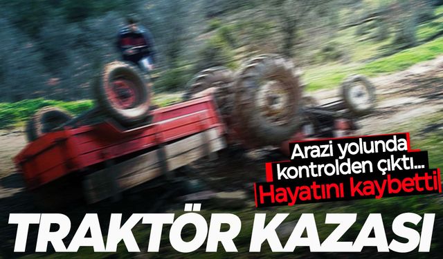 Manisa’da traktör ağaca çarptı: 1 ölü