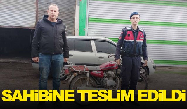 Manisa’da çalınan motosikleti jandarma buldu