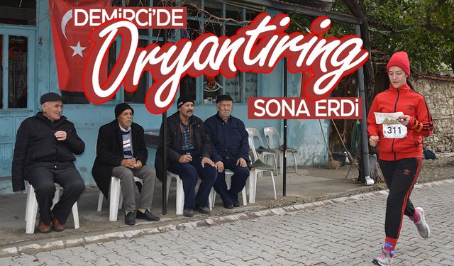 Manisa'da düzenlenen oryantiring yarışları sona erdi