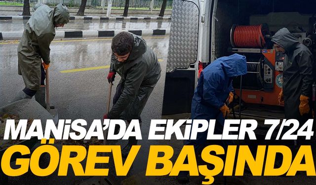 Büyükşehir ve MASKİ, 17 ilçede sağanak yağışa karşı sahada