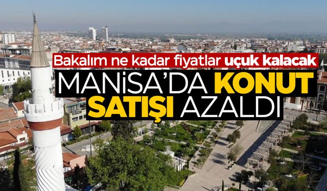 Manisa'da konut satışları azaldı