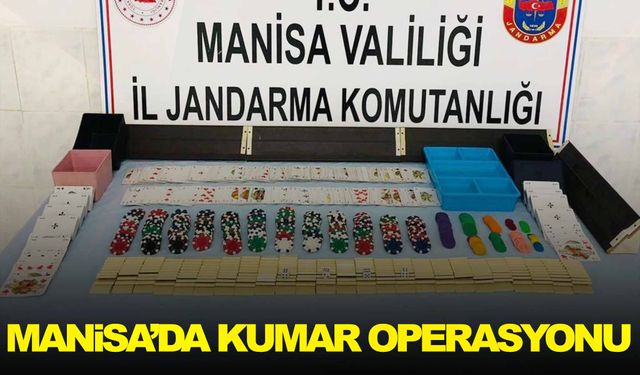 Manisa’da kumar operasyonu: 11 kişiye suçüstü