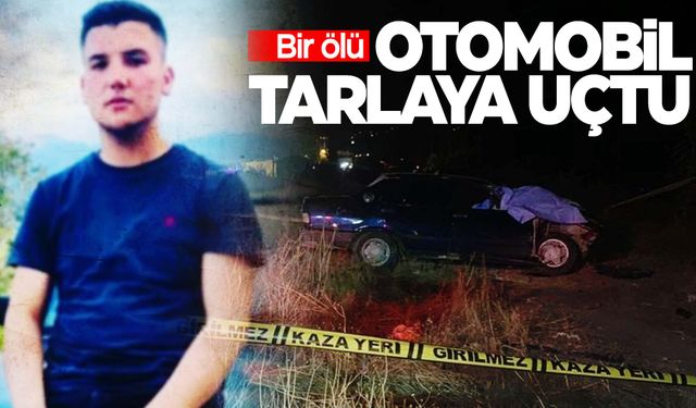 Manisa’da otomobil tarlaya uçtu… 21 yaşındaki genç hayatını kaybetti!