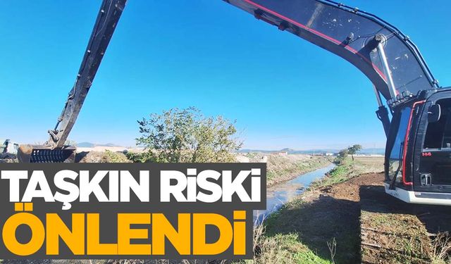 Manisa’nın o ilçesinde taşkın riski önlendi!