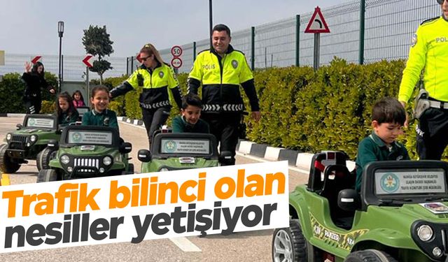 Çocuklara trafik bilinci aşılanıyor!