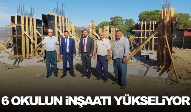 Manisa’da yapımı devam eden 6 okulda inceleme