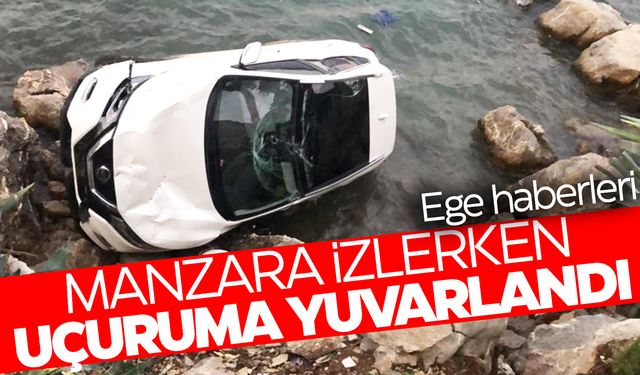 Manzara izlerken uçuruma yuvarlandı!