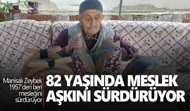 Mesleğini hediyelik semer yaparak yaşatıyor