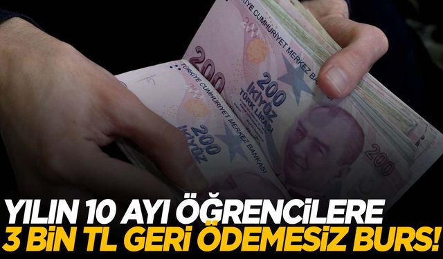 Öğrenciler bayram edecek! 3 bin TL geri ödemesiz burs verilecek!