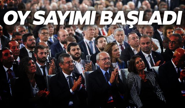 CHP kurultayında oy sayımı başladı