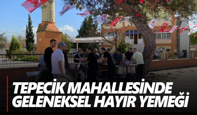 Tepecik mahallesi hayır yemeğinde doldu taştı