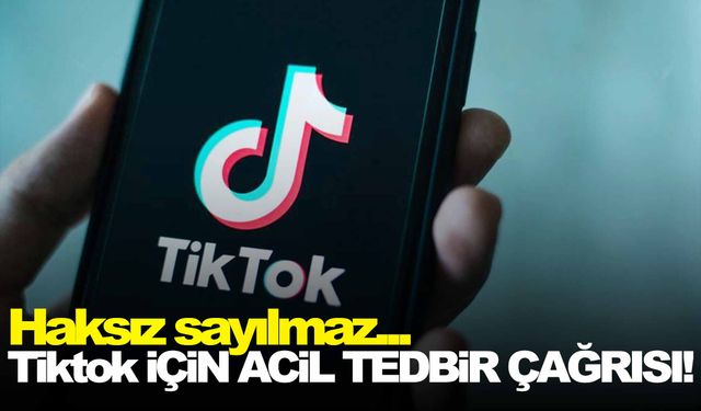 Tiktok için acil tedbir çağrısı!