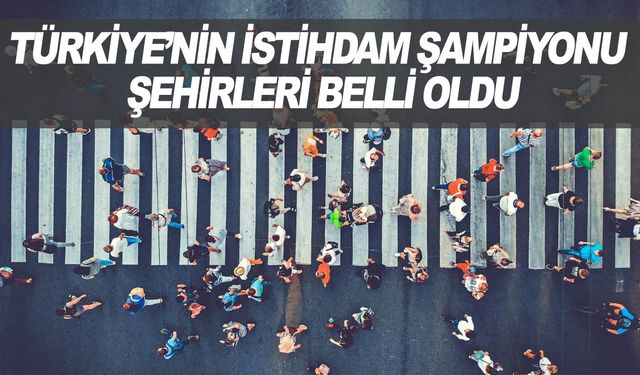 Türkiye’de istihdamda başı çeken şehirler