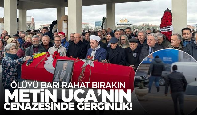 Ünlü sunucu Metin Uca son yolculuğuna uğurlandı... Gerginlik çıktı