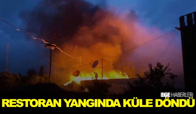 Yangın restoranı küle çevirdi... Yıldırım ihtimali üzerinde duruluyor