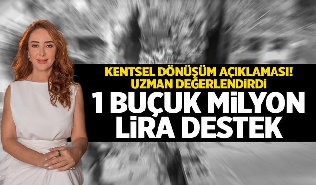 1 buçuk milyon lira destekli kentsel dönüşümde detaylar!