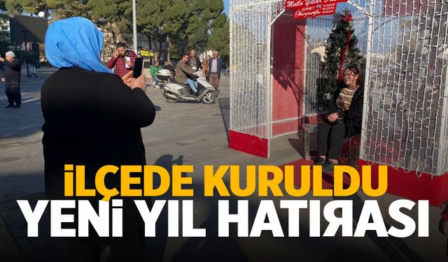 Alaşehir'de vatandaşlar yeni yıl hatırası için sıraya girdi