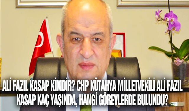 Ali Fazıl Kasap kimdir? CHP Kütahya milletvekili Ali Fazıl Kasap kaç yaşında, hangi görevlerde bulundu?