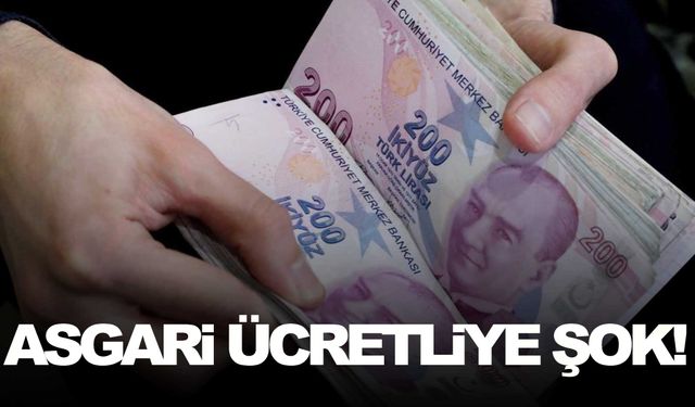 Asgari ücretliye şok! Az önce duyuruldu!