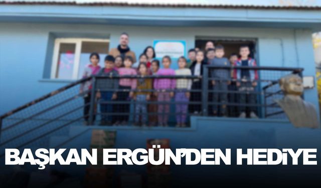 Başkan Ergün çocukları sevindirdi