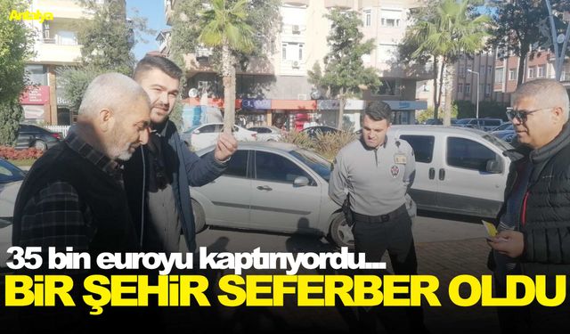 Bir şehir seferber oldu, dolandırıcılara parayı vermemesi için ikna etmeye çalıştı