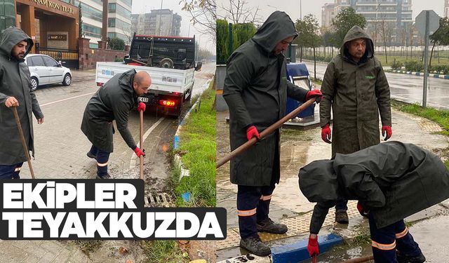 Büyükşehir ve MASKİ ekipleri yağışlara karşı sahada