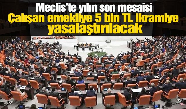 Çalışan emekliye 5 bin lira ikramiye yasalaşacak!