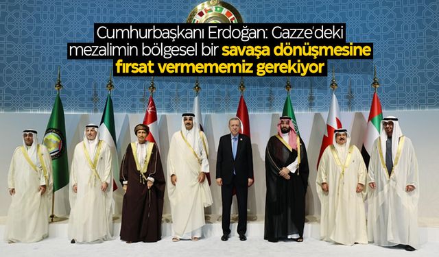 Cumhurbaşkanı Erdoğan Katar'da konuştu