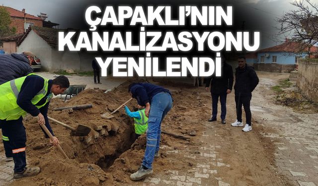 Deforme olan şebeke hattında yenileme çalışması yapıldı