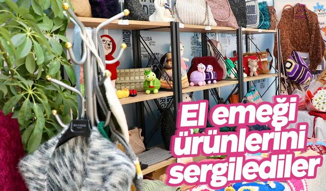 Dekoratif El Sanatları Sergisi’nde hünerlerini sergilediler