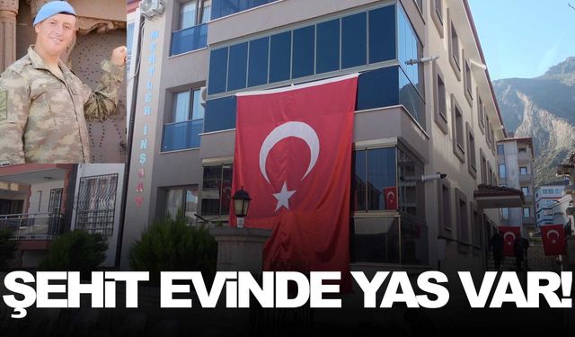 Denizli’de yas var! Şehit evine bayrak asıldı