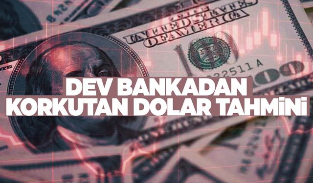 Bunu duyan döviz bürolarına koşacak… Dev bankadan korkutan tahmin geldi!