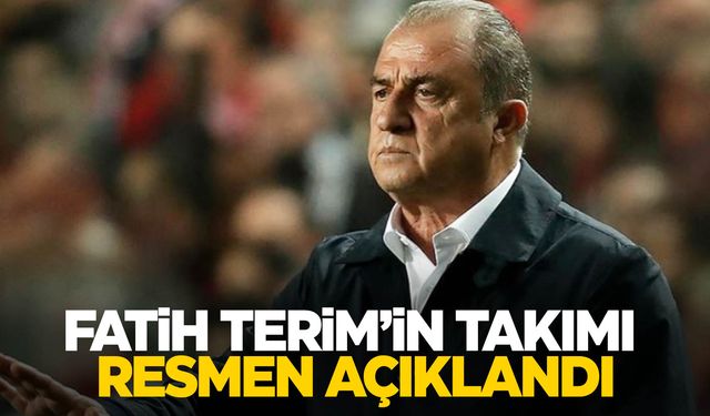 Fatih Terim’in takımı resmen açıklandı!