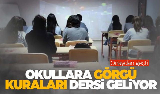 ‘Görgü kuralları’ artık müfredatta!