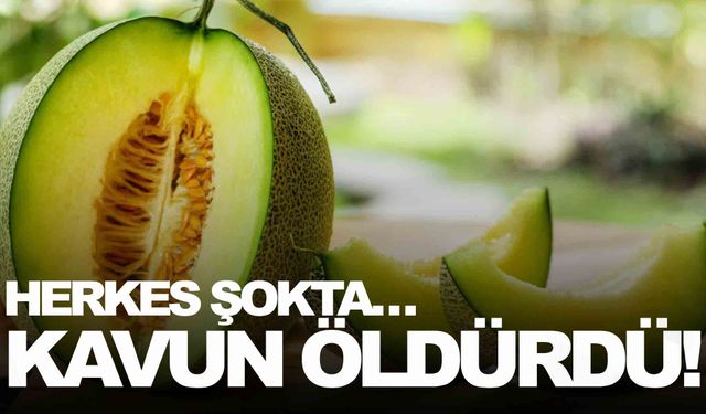 Herkes şokta… Kavun öldürdü!