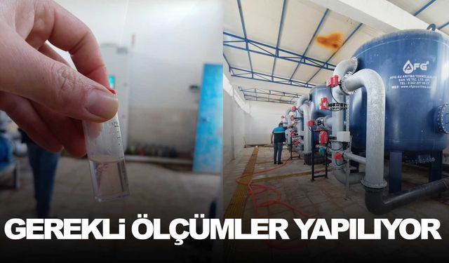 İçme suyu arıtma tesisleri kontrol altında