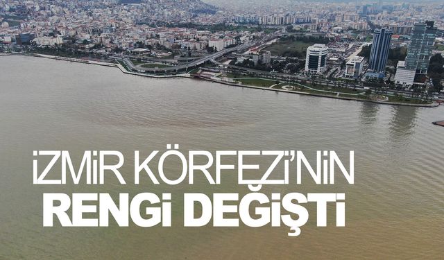 İzmir Körfezi'nin rengi değişti