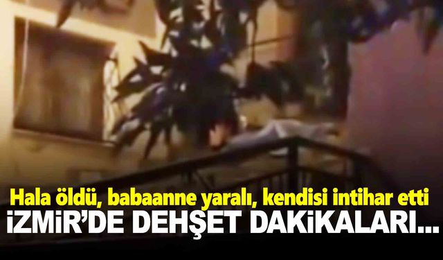 İzmir’de dehşet dakikaları… Eline aldığı satırla…