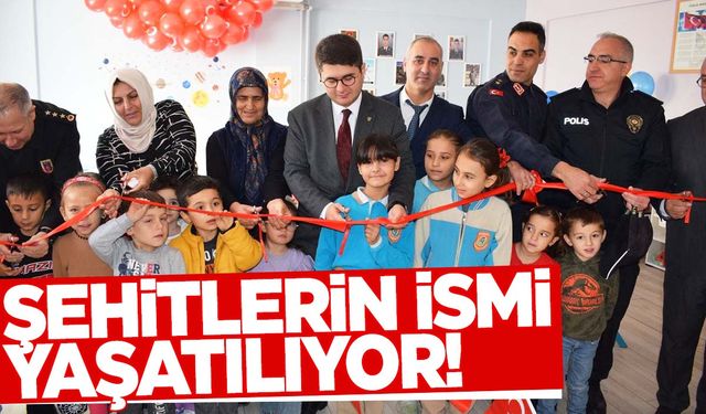 Kahraman şehitlerin ismi anasınıfında yaşatılacak