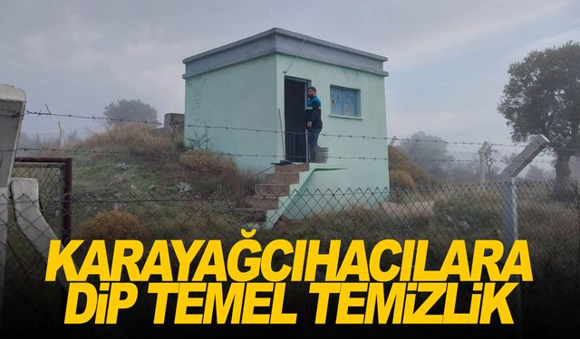 Karayağcıhacılar mahallesinin içme suyu deposu temizlendi