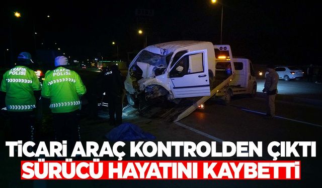 Karşı şeride geçen aracın sürücüsü hayatını kaybetti 