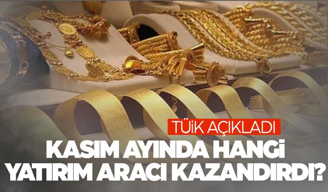 Yatırımcılar dikkat! Kasım ayında en çok kazandıran yatırım aracı belli oldu