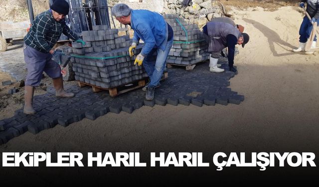 Mahallenin üstyapı çalışmaları sürüyor