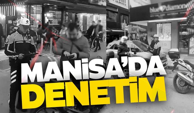 Manisa’da motosiklet denetimi… 105 bin TL ceza!