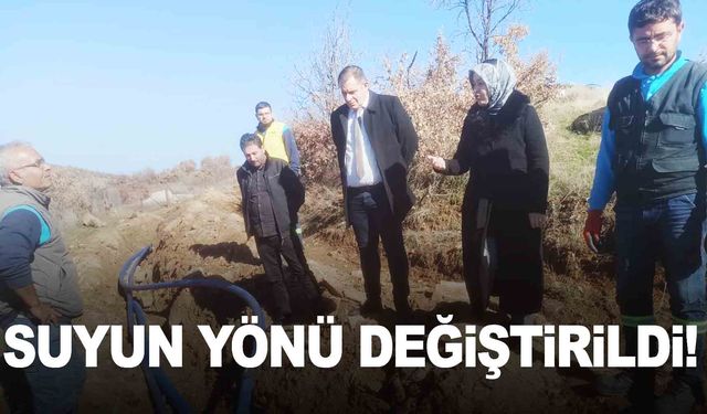 Manisa’da ekipler suyun yönünü değiştirdi!