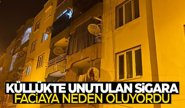 Manisa’da küllükte unutulan sigara evi yaktı… Faciadan dönüldü!