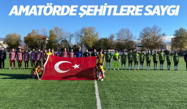 Manisa'da şehitlere saygı ve hakem şiddetine tepki