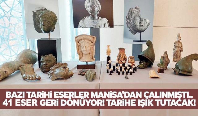 ABD’den Manisa’ya… Manisa’dan çalınan eserler yurda geri dönüyor! Tarihe ışık tutacak!